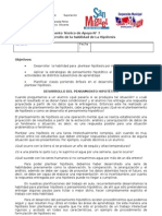 Documento Técnico de apoyo Nº 7 La Hipótesis