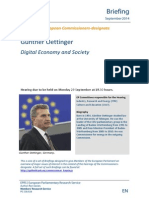 Günther Oettinger Digital Economy and Society