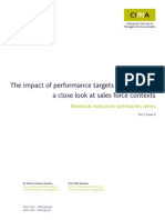 Impact Performance Targets Behaviour