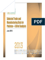 Trade and Manufacturing Data une-2013