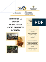 Estudio de La Cadena Productiva de Cacao en Los Montes de Maria Bolivar y Sucre