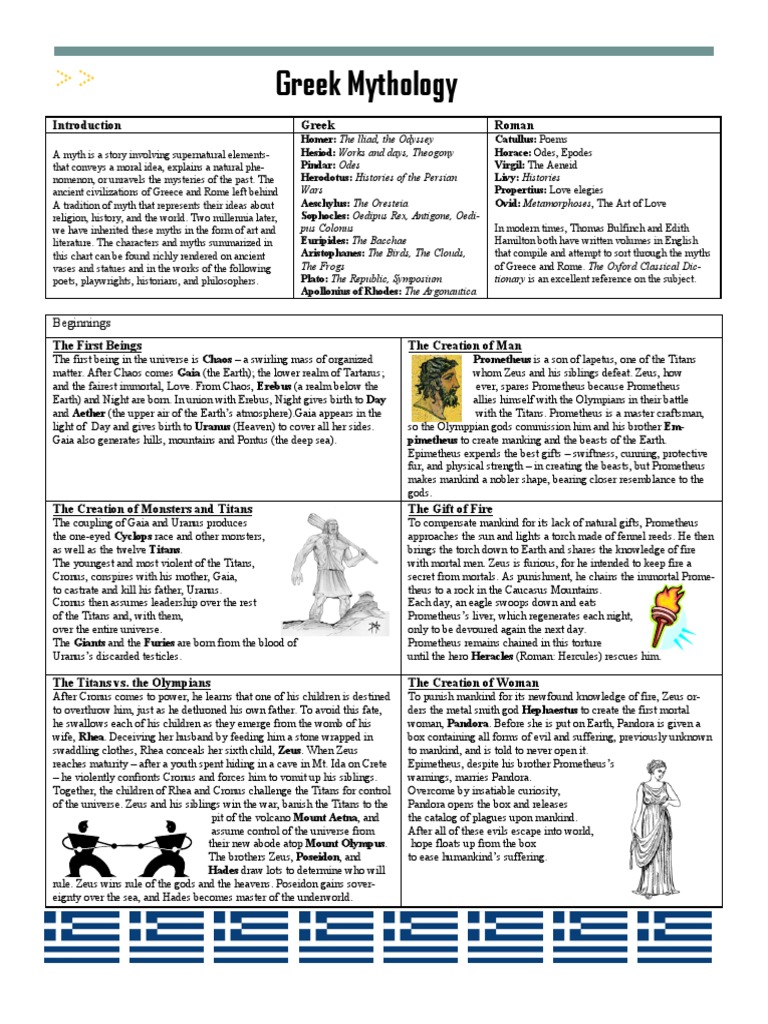 Overview of Greek Mythology | PDF | Zeus | Hades