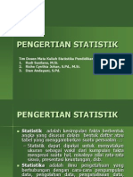 PENGERTIAN Dari STATISTIK