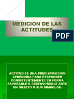 Medicion de Las Actitudes