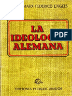 La Ideología Alemana Marx and Engels