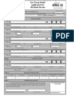 Form No. 0901-D (Dividends) Bureau of Internal Revenue