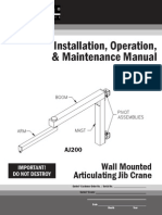 Installation, Operation, & Maintenance Manual: Wall Mounted Articulating Jib Crane
