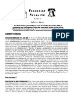 Federally Speaking 23 by Barry J. Lipson, Esq