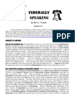 Federally Speaking 29 by Barry J. Lipson, Esq