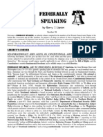 Federally Speaking 39 by Barry J. Lipson, Esq