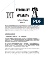 Federally Speaking 48 by Barry J. Lipson, Esq