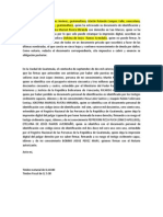 Ejercicio Legalización Firmas