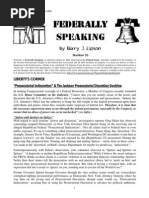 Federally Speaking 55 by Barry J. Lipson, Esq