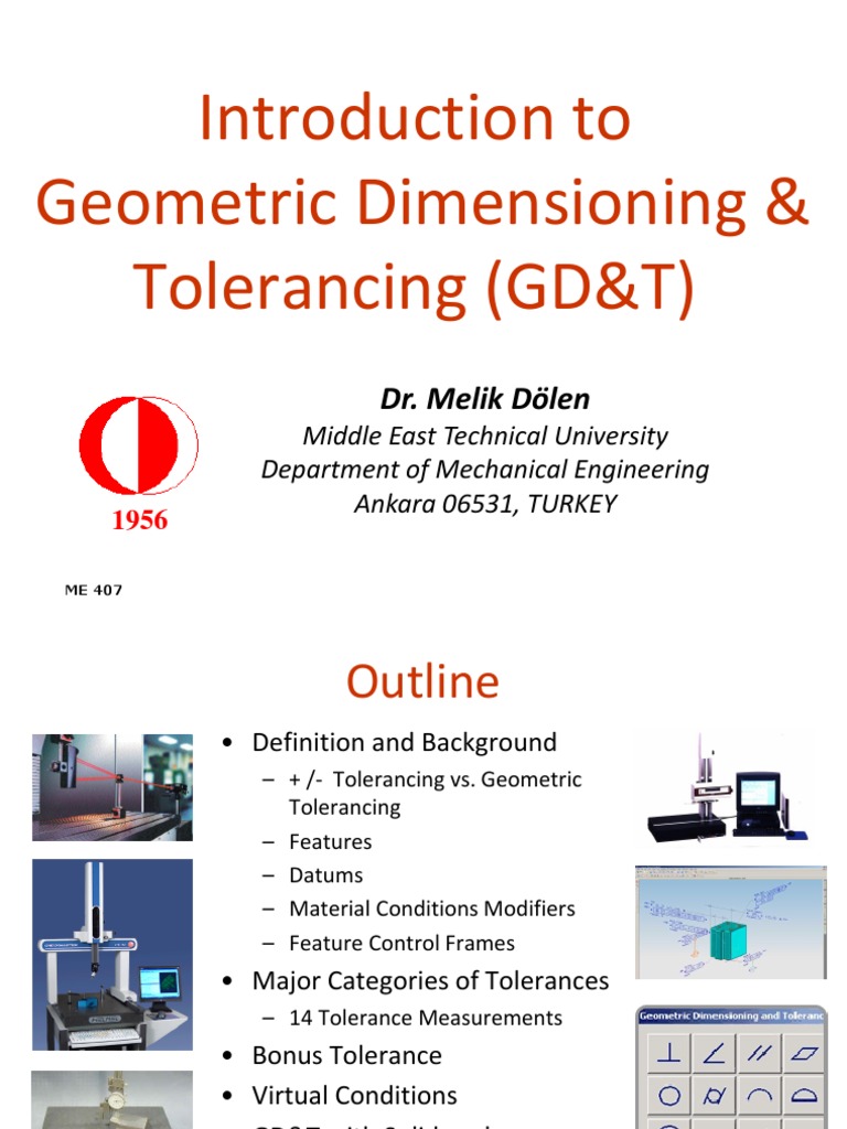 Introduction To GD&T | PDF | Engineering Tolerance | Geometry