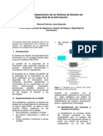 Implantación SGSI proceso norma ISO 27001