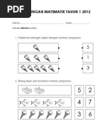 Soalan ujian Bahasa Melayu prasekolah