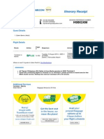 H9Bgxm: Itinerary Receipt