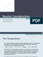 General Considerations for Reactor Design