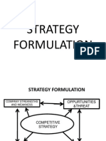 Strategy Formulation