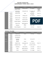 Jadwal Ekstra Kurikuler 09-10