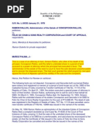 Rallos vs. Felix Go Chan & Sons Realty Corp. 81 SCRA 251 - G.R. No. L-24332 - January 31, 1978