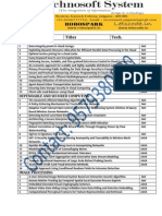 ProjectIEEE Project List - Technosoft Systems List 1