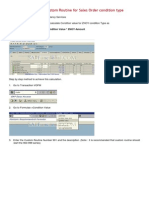 Condition Value From Custom Routine For Sales Order Condition Type