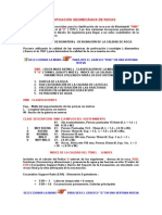 Clasificación Geomecánica de Rocas