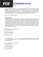 Entendendo Static