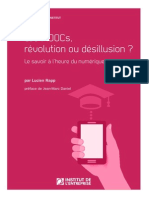 Moocs Revolution Ou Desillusion