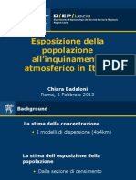 Esposizione della popolazione all'inquinamento