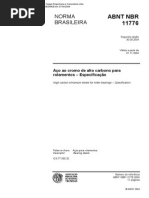 Nbr 11776 - Acos Ao Cromo de Alto Carbono Para Rolamentos