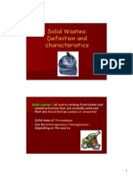 Solid Waste Characteristics