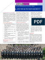 MBA HOSPITAL AND HEALTH MANAGEMENT Flyer (Sept 2014)
