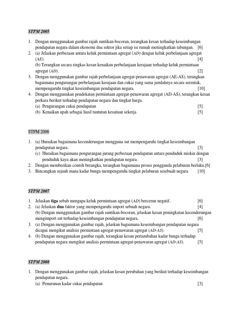 Keseimbangan Pendapatan Negara