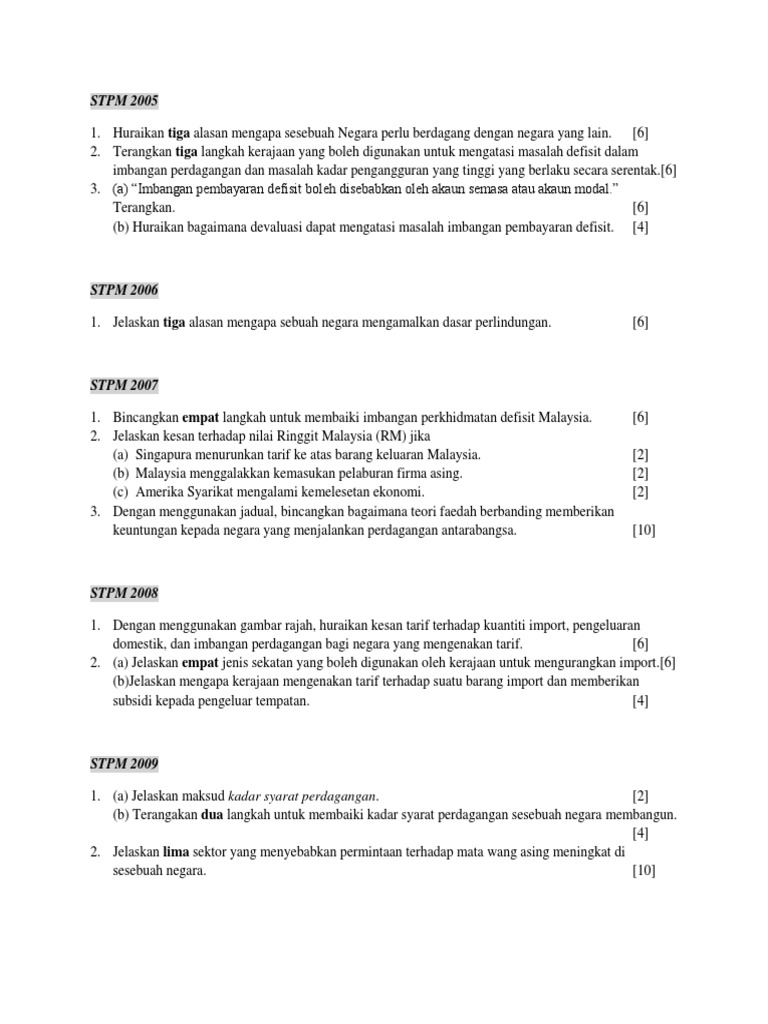 Perdagangan Dan Kewangan Antarabangsa Pdf