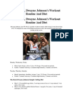 The Rock Diet and Worout Routine