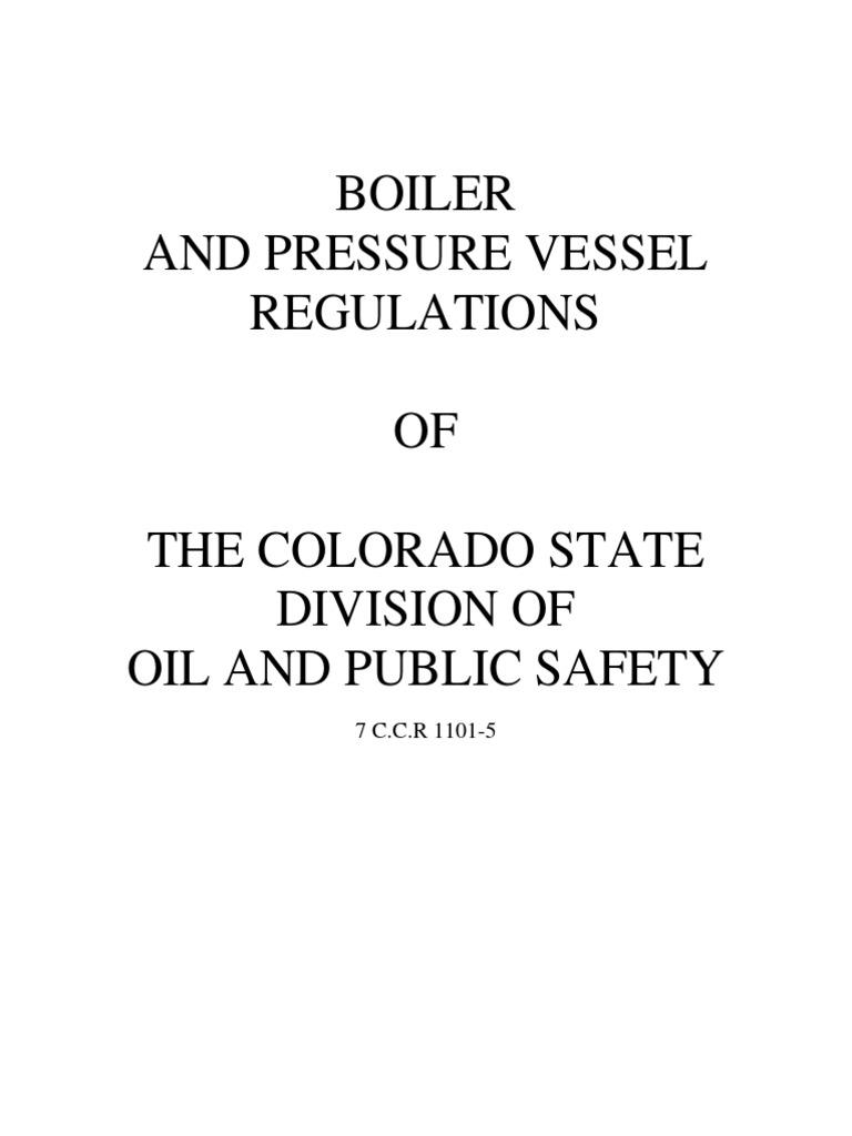 Boiler Regulations Water Heating Boiler