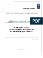 Plan Strategic de Prevenire A Coruptiei Al Primariei Soldanesti.