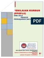 Krb 3013 Semester 1 2014 2015 Penilaian Kursus Prinsip Pengajaran Bacaan