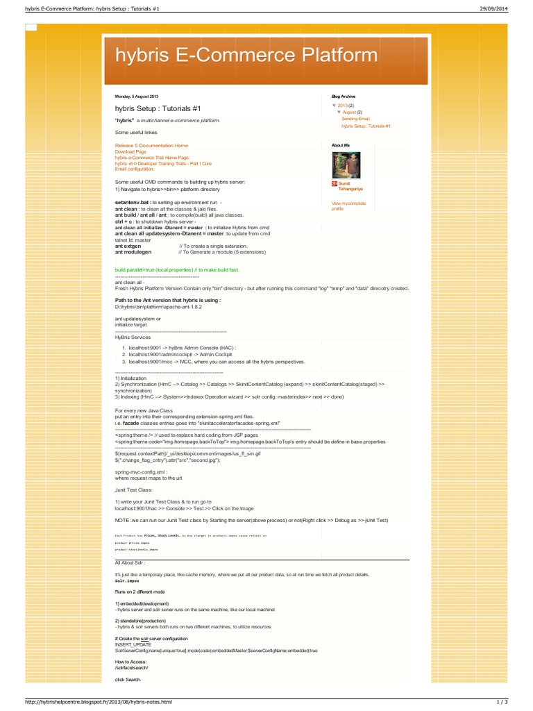 Hybris E-Commerce Setup Guide | PDF | Java Server Pages | Computer ...