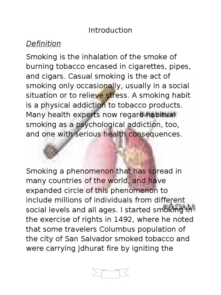 Understanding Smoking and Its Effects | PDF | Tobacco Smoking | Addiction
