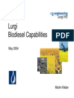 Lurgi Biodiesel Info and References May 2004