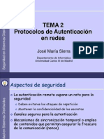 Tema 2 Protocolos de Autenticación: en Redes