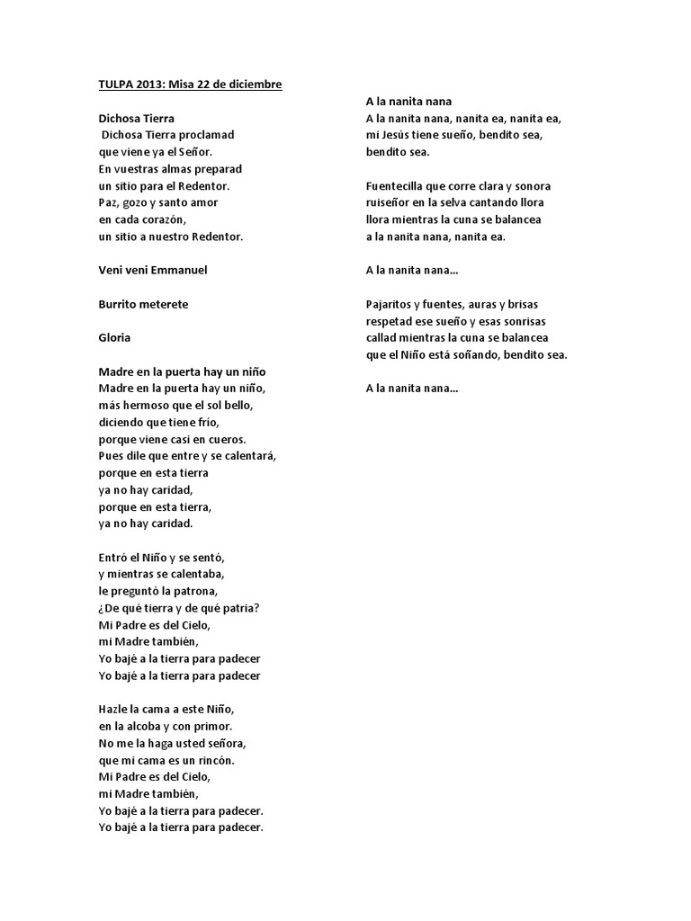 Letras Navidad 2013