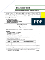 STD VI - Practical Test - Model Test Papers