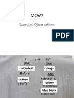 M2W7 Expected Observations