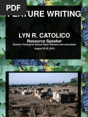 Feature Writing-dvision Seminar