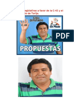 Libio Ayza candidato a diputado por yacuiba y villa montes. 