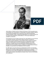 Biografía Resumida de Simón Bolívar